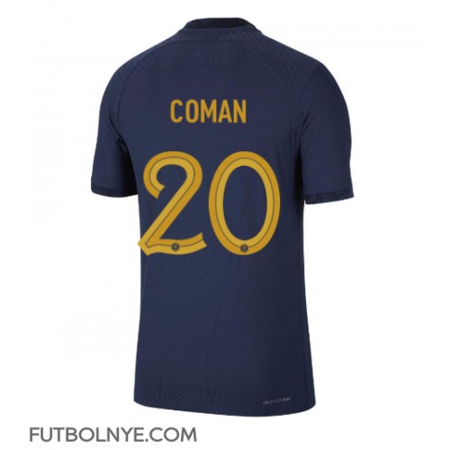 Camiseta Francia Kingsley Coman #20 Primera Equipación Mundial 2022 manga corta